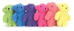 Squeaky Fleece Bears - 6 Pack