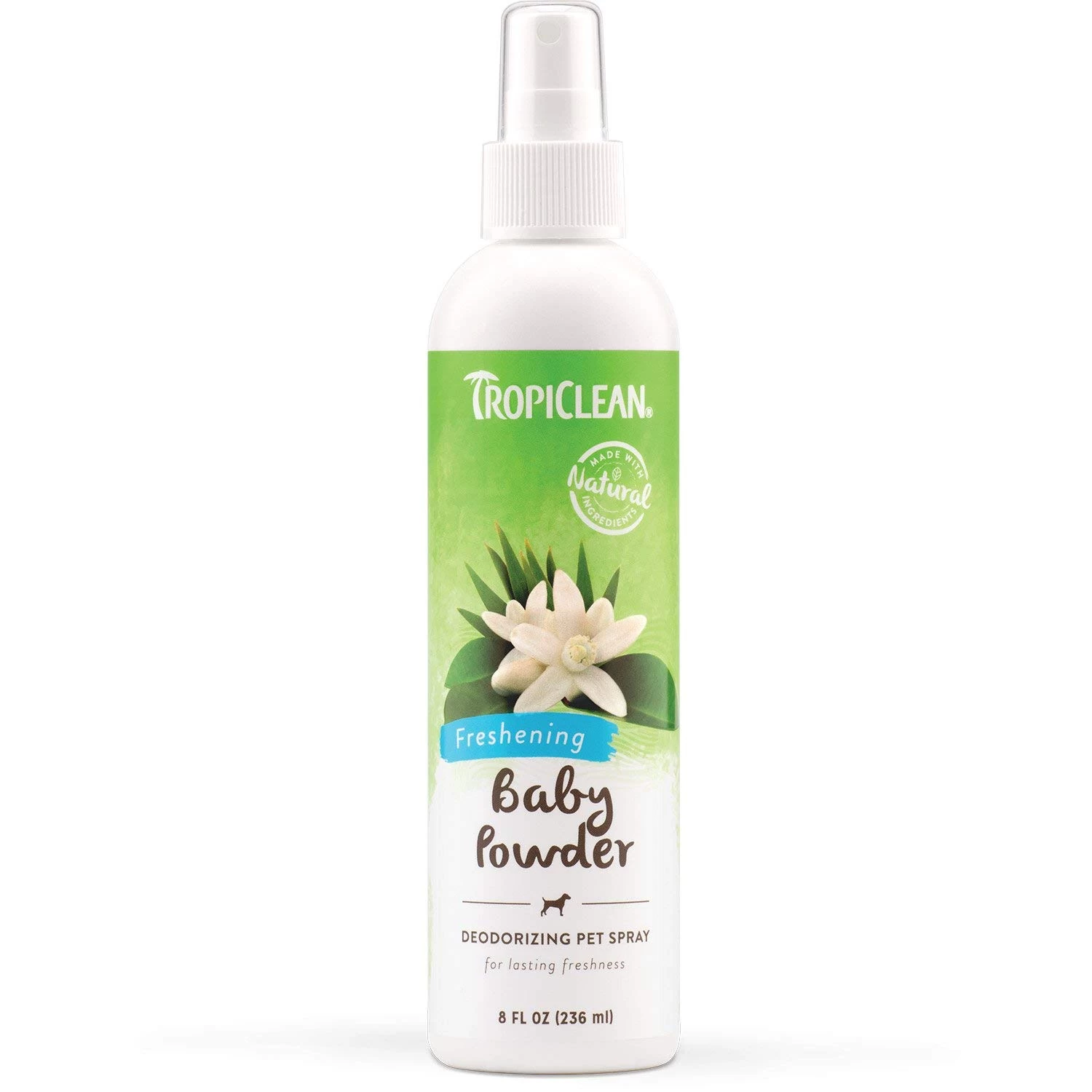 Tropiclean Baby Powder Freshening Deodorizing Pet Spray - 8 Oz