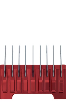 Wahl 5-N-1 SS Snap On Comb Red #5 - 1-8 In