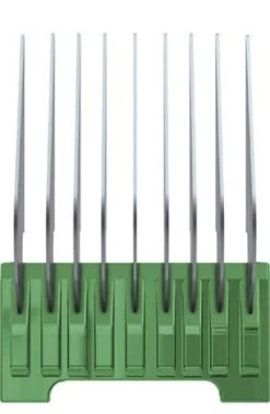 Wahl 5-N-1 SS Snap On Comb Green #C - 7-8 In