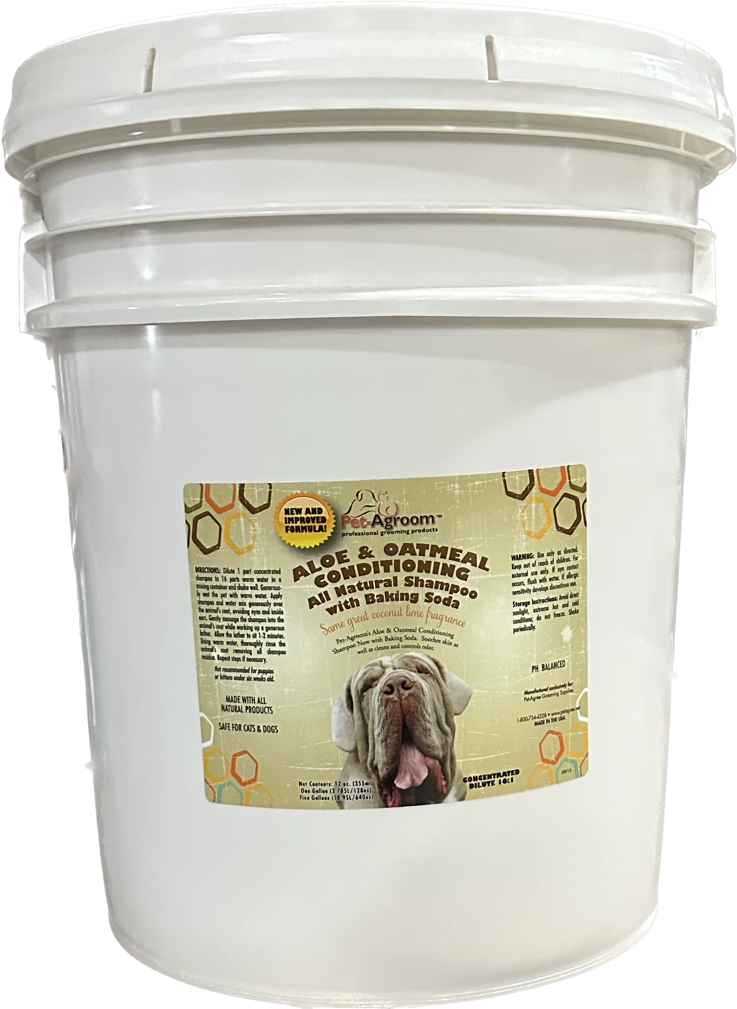 Pet AGroom Aloe & Oatmeal Shampoo-Conditioning - 5 Gallon