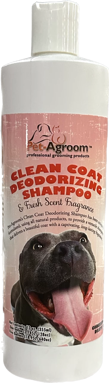 Pet AGroom Clean Coat Deodorizing Shampoo - 16 Oz