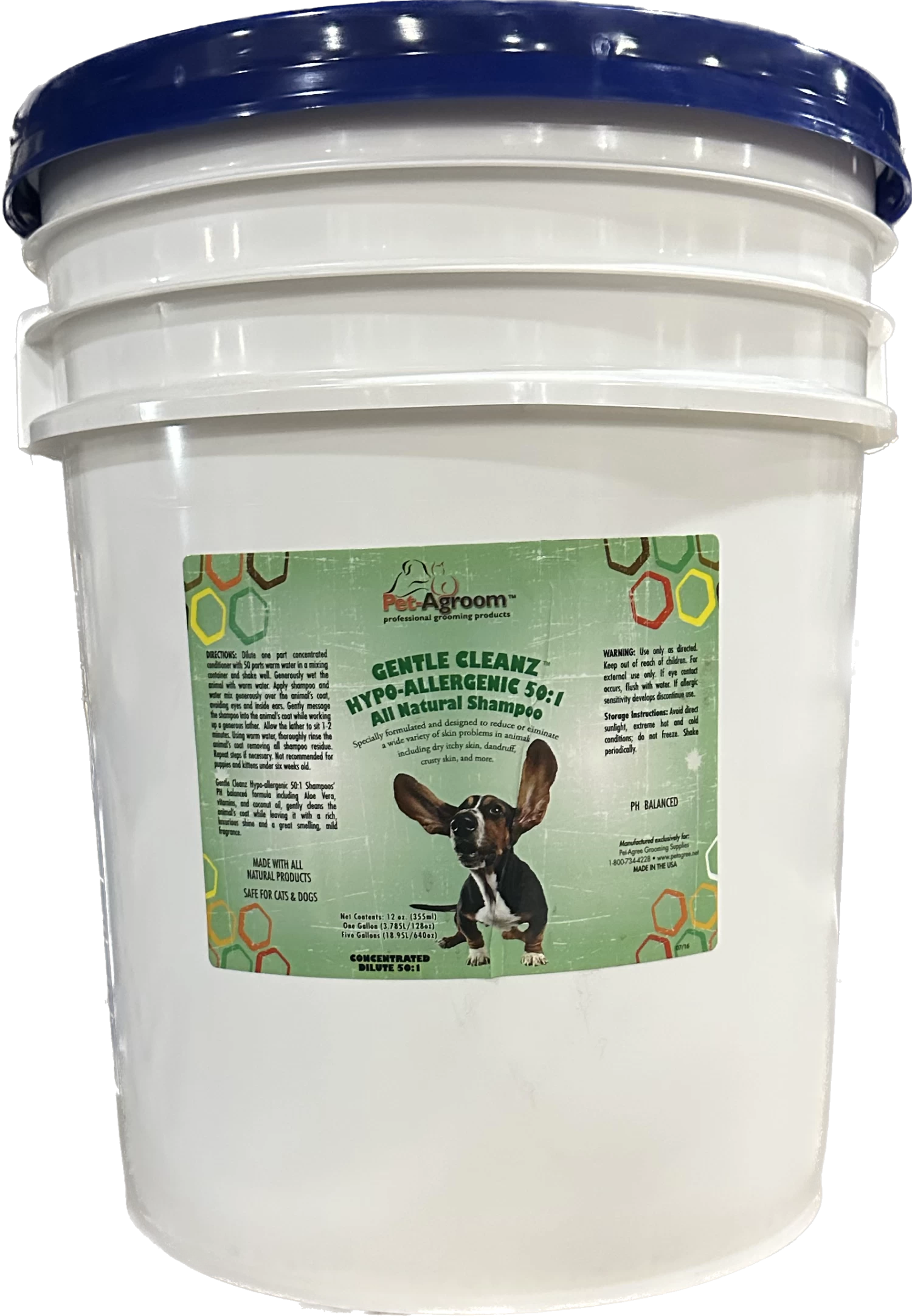 Pet AGroom Gentle Cleanz Hypo Shampoo - 5 Gallon Shampoo