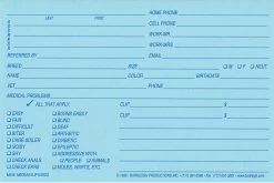 Medium Klip Card 4x6 Blue - Qty 100