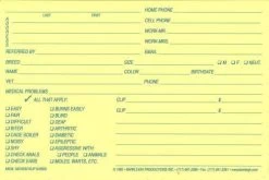 Medium Klip Card 4x6 Yellow - Qty 100