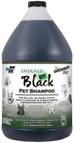 Groomer's Edge Emerald Black Shampoo - Gallon
