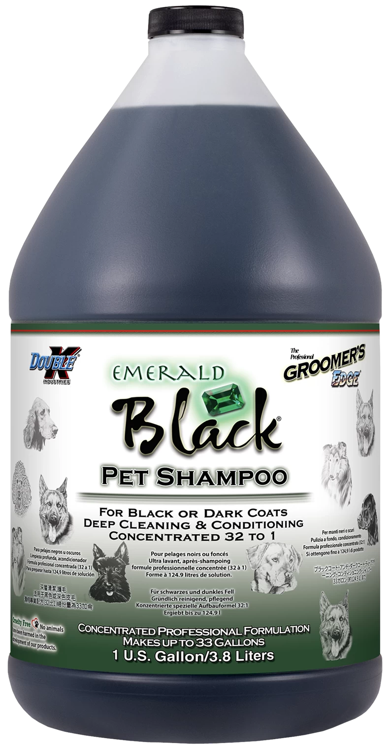 Groomer's Edge Emerald Black Shampoo - Gallon