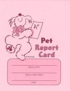 Pet Report Cards - Pink 50 Count Pack