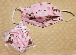 Stardog Fabric Face Mask - Pink Arf Bark Print