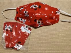 Stardog Fabric Face Mask - I Woof You Print