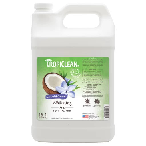 Tropiclean Awapuhi & Coconut Whitening Shampoo - Gallon