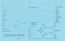 Giant Klip Card 5x8 Blue - Qty 100