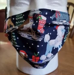 Stardog Fabric Face Mask - Christmas Dogs
