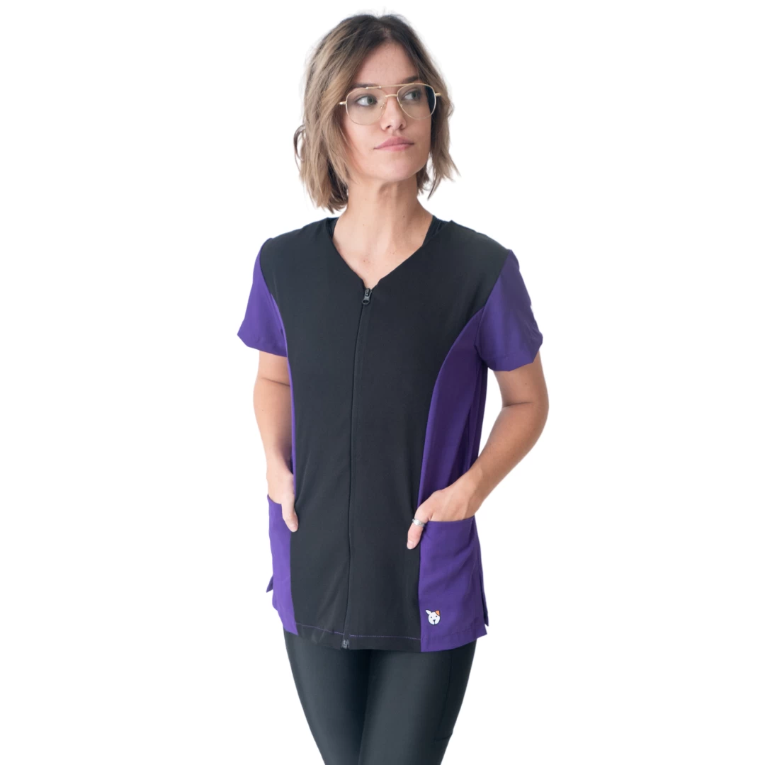 Loyalty Pet Purple / Black Grooming Smock