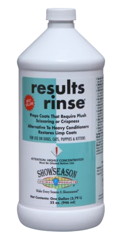 Showseason Results Rinse Pet Finishing Rinse - 32 Oz