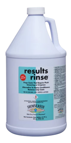 Showseason Results Rinse Pet Finishing Rinse - Gallon